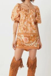 Anne Tunic Dress Peach.