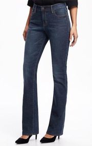 Old Navy The Flirt Dark Wash Bootcut Jeans Mid Rise Blue 16 R