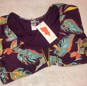 New M Jaclyn Smith off shoulder floral top