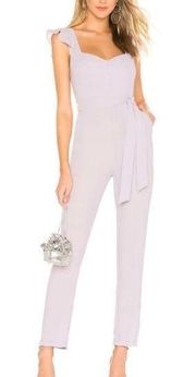 Revolve Superdown Ruffle Sleeveless Lavender Jumpsuit Medium M New