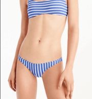 J. Crew Striped Bikini Bottom Blue White Plus XXL