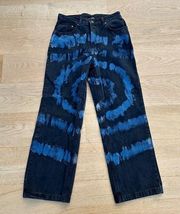 The Ragged Priest - Beyond Tie Dye Jeans in Black and Blue