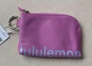 Lululemon Clippable Card Pouch - Dahlia Mauve/Blue Lien