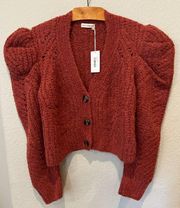 NWT ULLA JOHNSON Odette Cardigan (L)