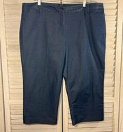 ATTENTION Modern Fit Capris Women's Plus Dark Blue-18