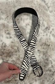 Zebra Print Belt