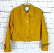 Phillip Lim 3.1 Trench Bomber marigold yellow jacket 8 NWT