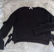 Black Cropped Sweater