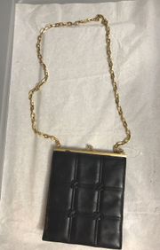 Lord & Taylor Blue Chain Crossbody Bag