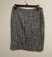 Brooks Brothers Houndstooth Wool Mohair Blend Pencil Skirt- Size 4