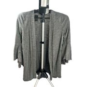 Lauren Conrad 3/4 Flare Sleeve Cardigan size XS gray
