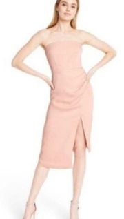 Target Pale Pink Strapless MIDI Dress