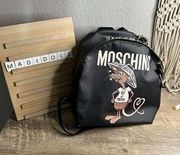 Moschino Rat a Porter Black Backpack Authentic