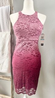 | Mauve/Burgundy Ombre Lace Formal Bodycon Cocktail dress (5)151D1