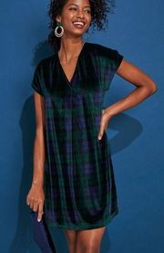 Vineyard Vines Blackwatch Velvet Dress