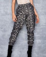 MISTRESS ROCKS Lingua Gray Camo Pants Medium