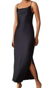 BHLDN Sachin + Babi Cali Satin Dress in Navy Size 6 NWOT