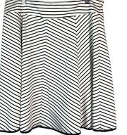 Pixley Stitch Fix Skirt Womens Size XL Triste Swing Midi Black White Stripe