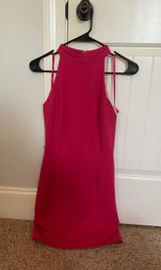 NWT She + Sky High Neck Pink Shift Dress