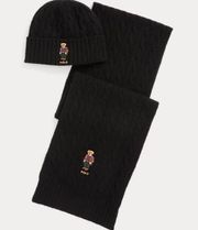 Polo Ralph Lauren Polo Bear Wool-Cashmere Hat & Scarf Set