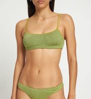 BOND EYE Green Strap Saint Bikini Top