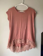 Muave Pink Dressy Tee Shirt