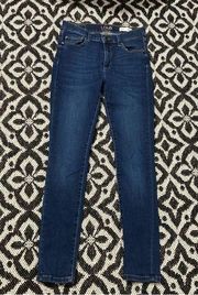 Lole skinny dark wash denim jeggings size 27 EUC