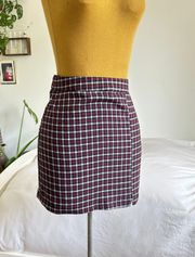 Pull and bear plaid school girl mini skirt