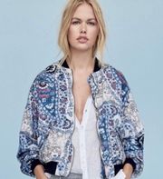 Daytrip paisley bomber jacket