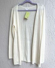 Lovers + Friends cream open knit cardigan Large