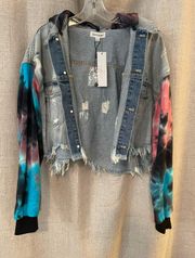 | Tie Dye Denim Jacket | L