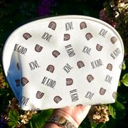 Rae Dunn White Cosmetic Bag