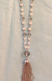 NWTS-Limited 20” pearl and silver (plated) Neck…