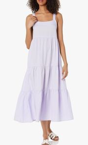 Lilac Maxi Dress With Pockets