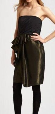 Cynthia Steffe NWT Black Gold Mini Dress