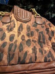 Jessica Simpson Womens Shoulder Bag leopards Cheetah Hobo purse