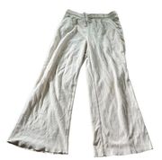 Pact Womens Organic Cotton Waffle Wide Leg Cropped Lounge Pants Size Medium