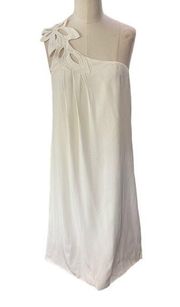 TIBI Ivory one shoulder mini dress NEW WITH TAGS Size 4