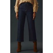 Modern American Savannah Crop Wide-Leg Jeans in Rinse