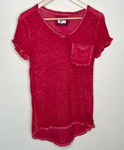 CUPIO LARGE HOT PINK THIN SHORT SLEEVED TSHIRT