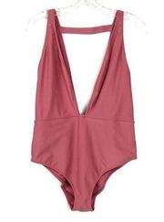 Forever 21 NWOT One Piece Mauve Swimsuit Size L