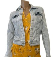 AG Adriano Goldschmied light wash jean jacket XS C1 5054