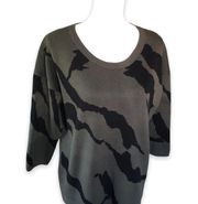 Premise Camouflage Print Sweater- Size Large