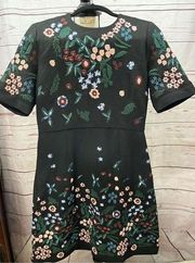 Context -Lord and Taylor size 6 black dress with flowers (2092)