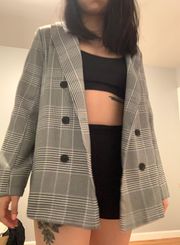 Checkered Blazer 