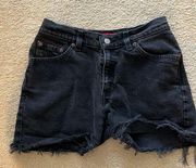 Levi’s Black  Jean Shorts