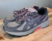 Asics Running Shoes T7G6N Womens Size 9 Gel Venture Sneakers Gray Gel-Venture