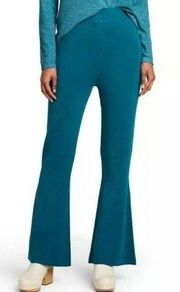 WOMEN'S High-Rise Flare Sweater Pants - Victor Glemaud x Target Teal Blue M