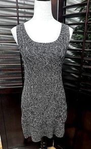 Rubbish Sleeveless Sweater Dress Gray Pockets Mini XS Academia