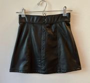 Black Leather Skirt